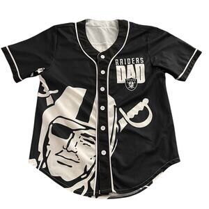Oakland Raiders Unbranded “ DAD” Jimenez Baseball With Pirate Logo Jersey XL